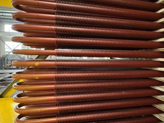 12.7-18mm ベースパイプ O.D. スパイラルフィンチューブ 押し出され 刺さった 塗装
